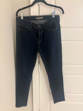 Levi's 711 Skinny Jeans - Dark Indigo Blue